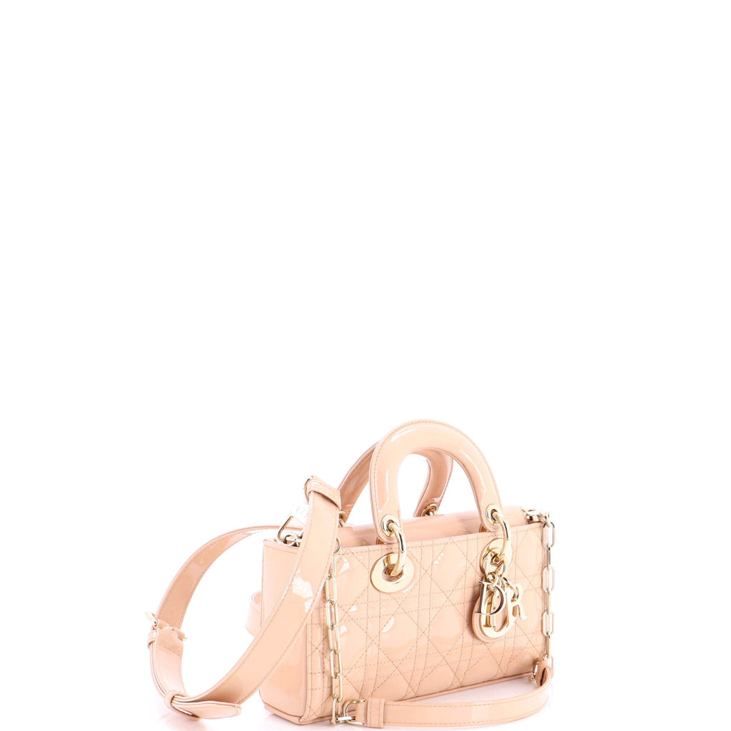 Lady D-Joy Bag Cannage Quilt Patent Small