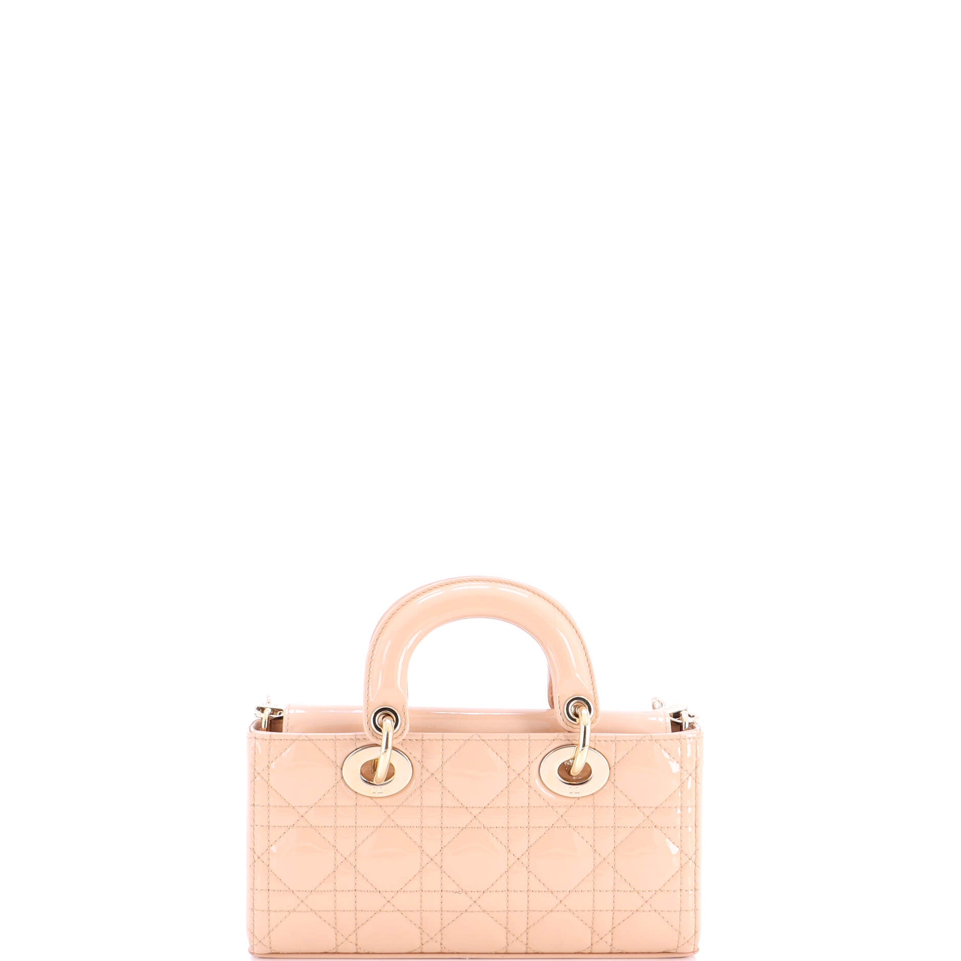 Lady D-Joy Bag Cannage Quilt Patent Small