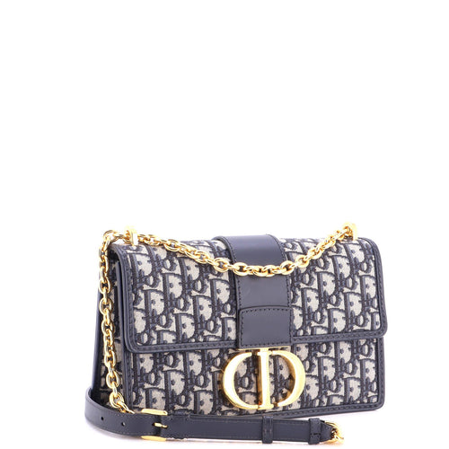30 Montaigne Chain Flap Bag Oblique Canvas East West
