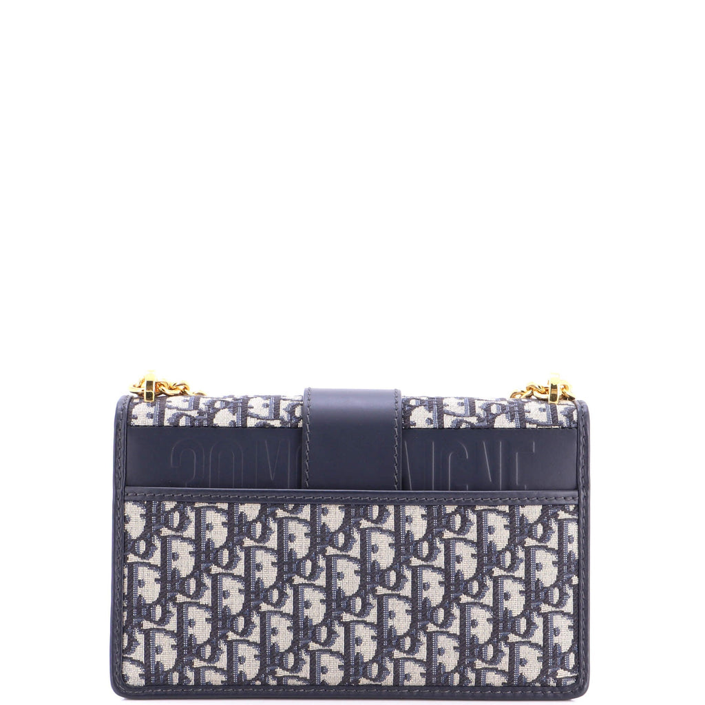 30 Montaigne Chain Flap Bag Oblique Canvas East West