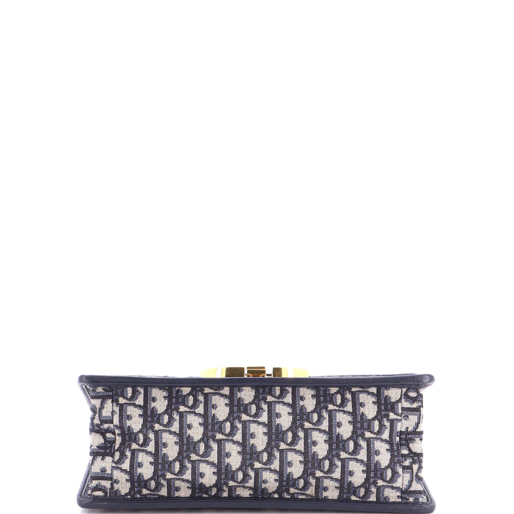 30 Montaigne Chain Flap Bag Oblique Canvas East West