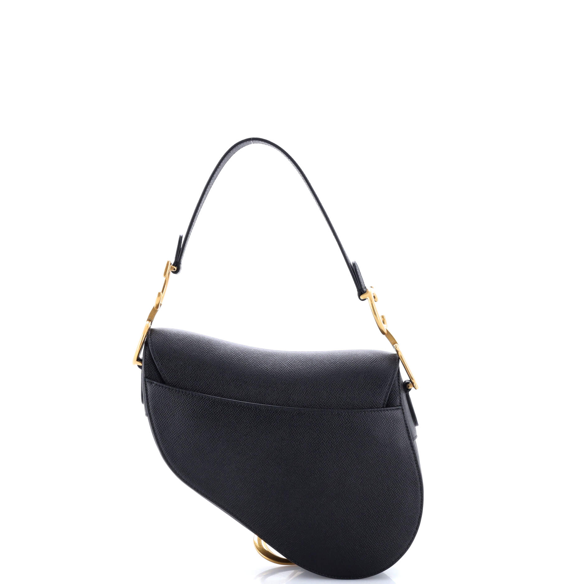 Saddle Handbag with Strap Leather Medium