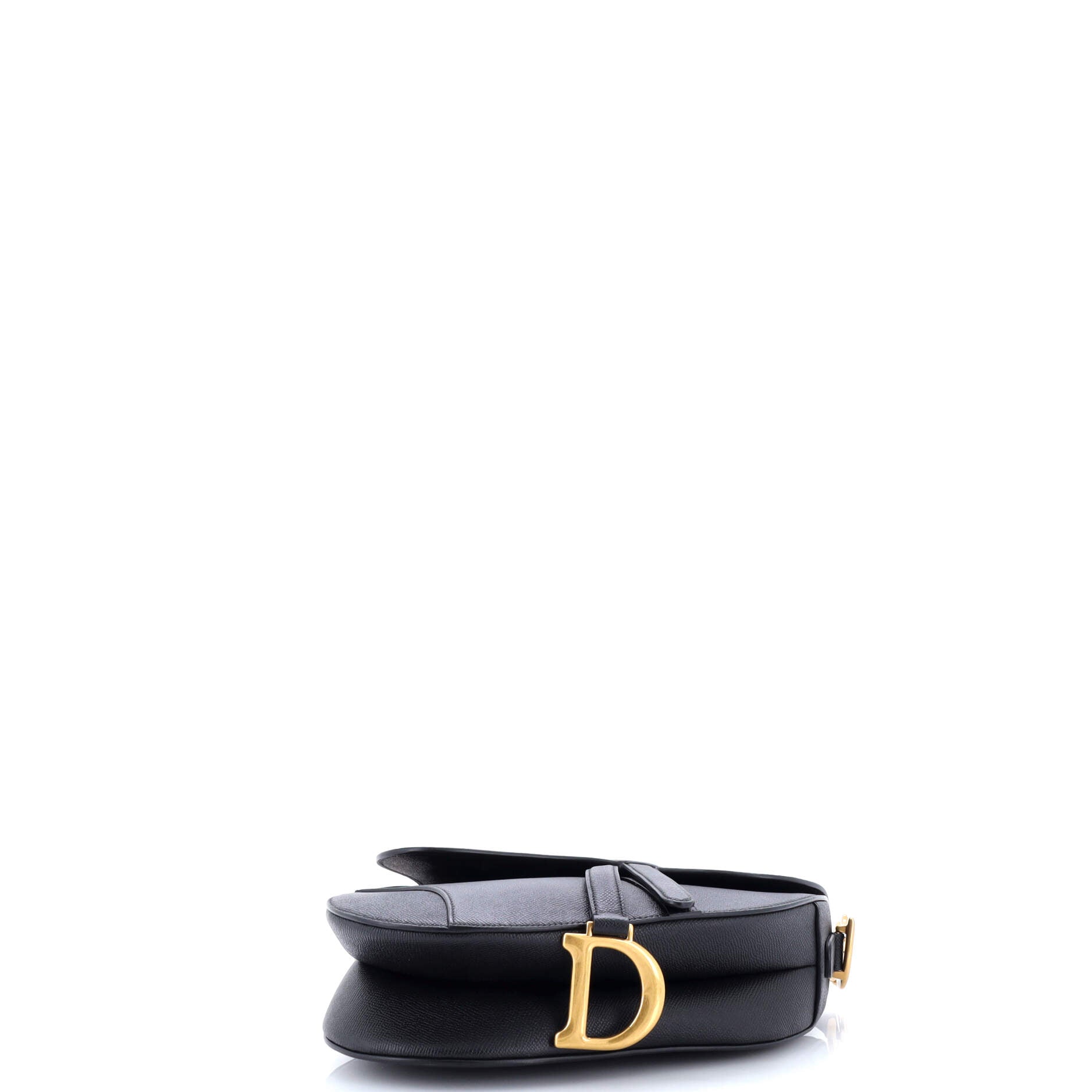 Saddle Handbag with Strap Leather Medium