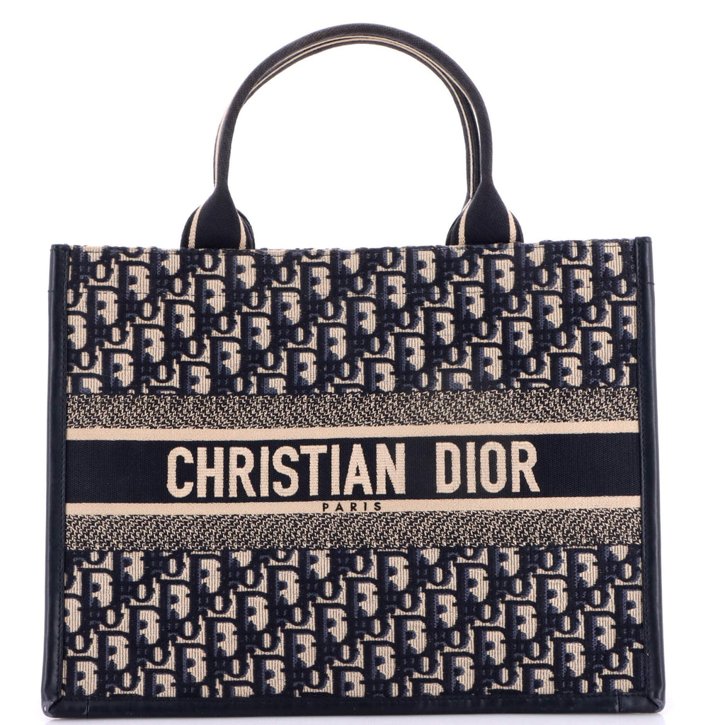 Book Tote with Strap Oblique Canvas Medium