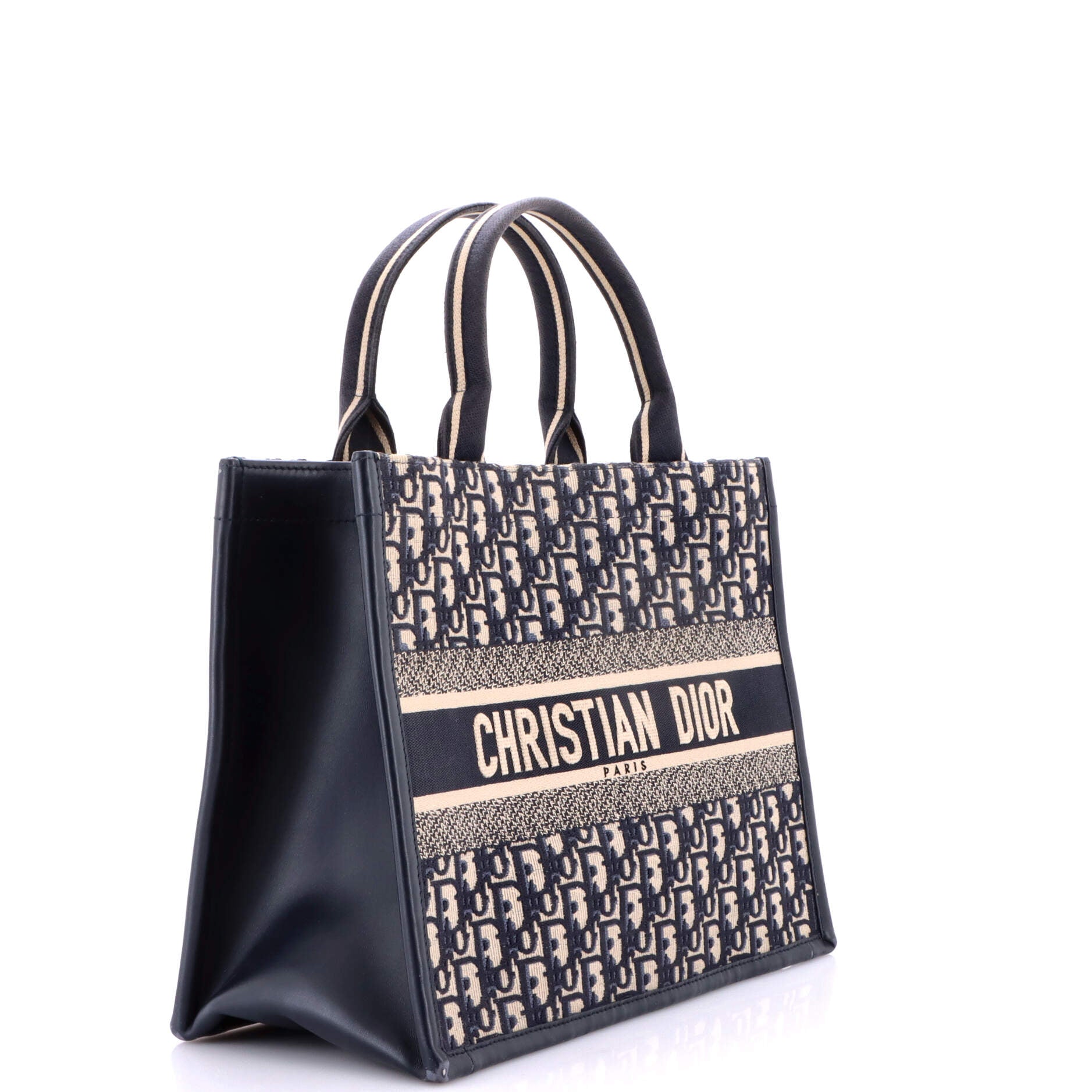 Book Tote with Strap Oblique Canvas Medium