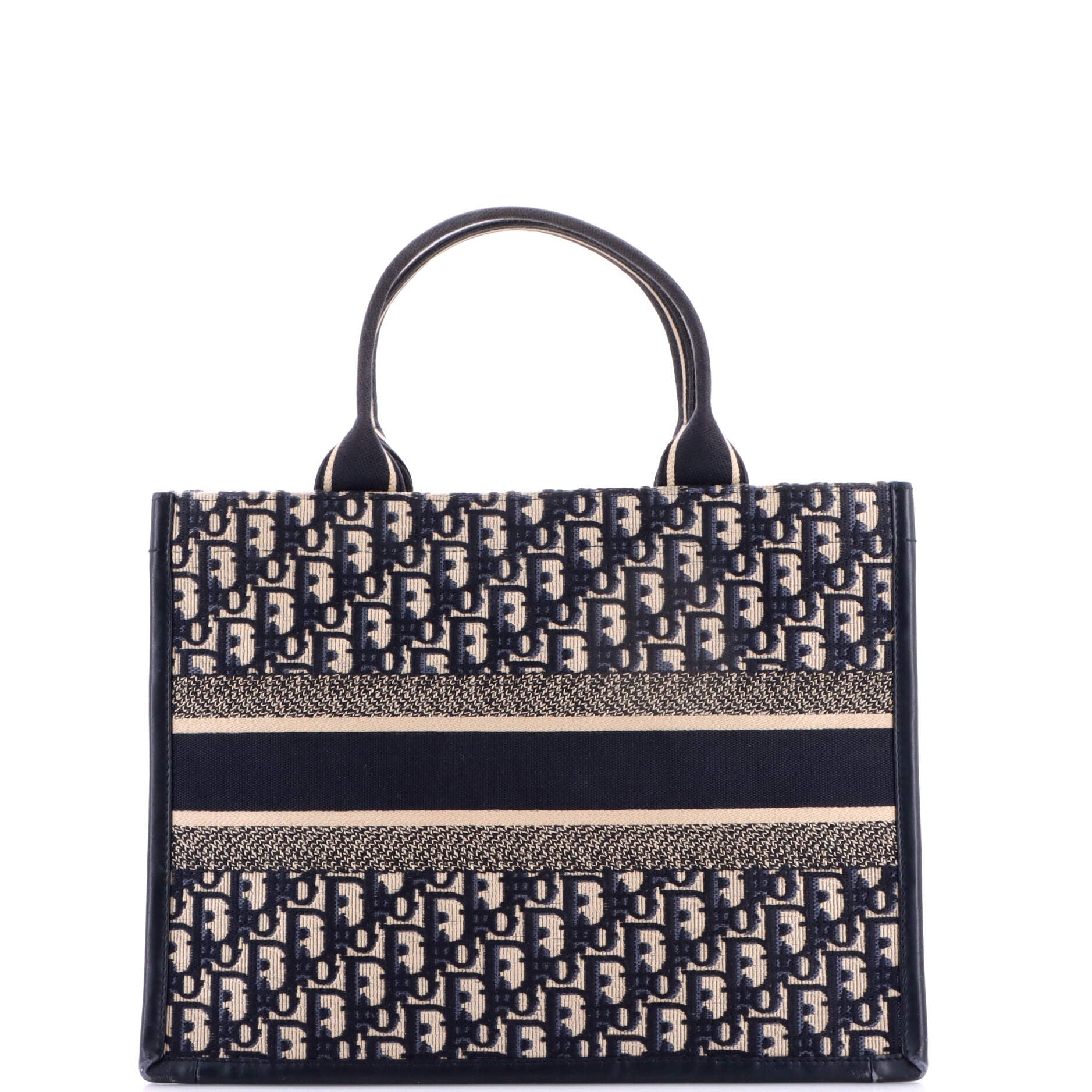 Book Tote with Strap Oblique Canvas Medium