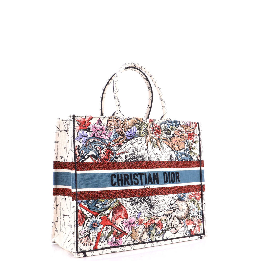 Book Tote Zodiac Embroidered Canvas