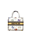 Book Tote Zodiac Embroidered Canvas Small