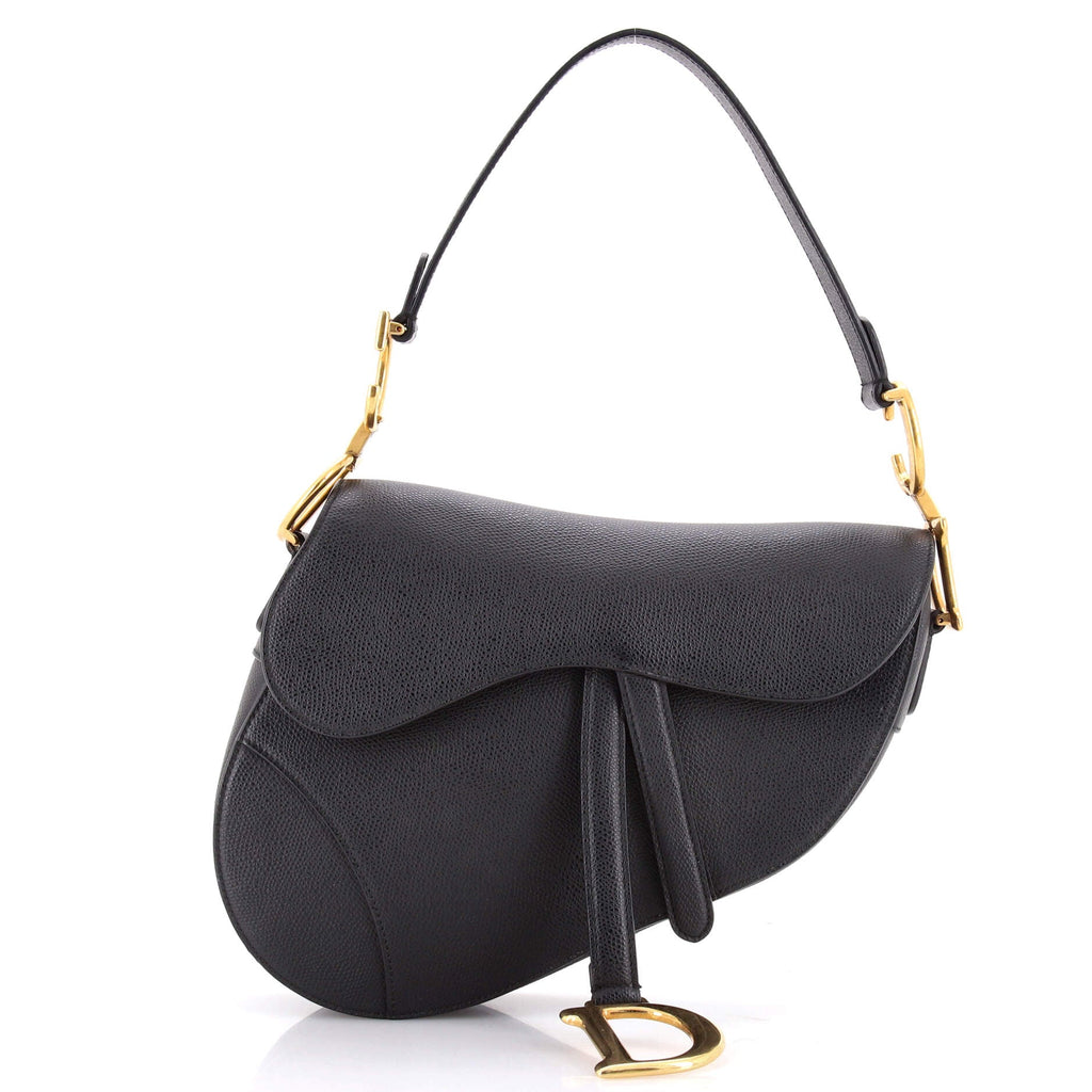 Saddle Handbag Leather Medium