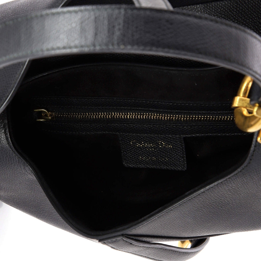 Saddle Handbag Leather Medium