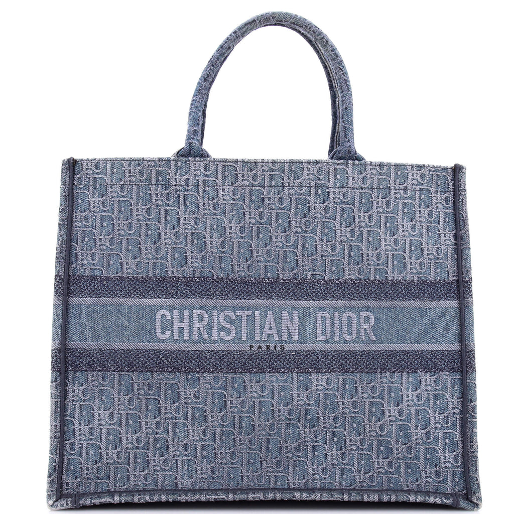 Book Tote Oblique Denim Large