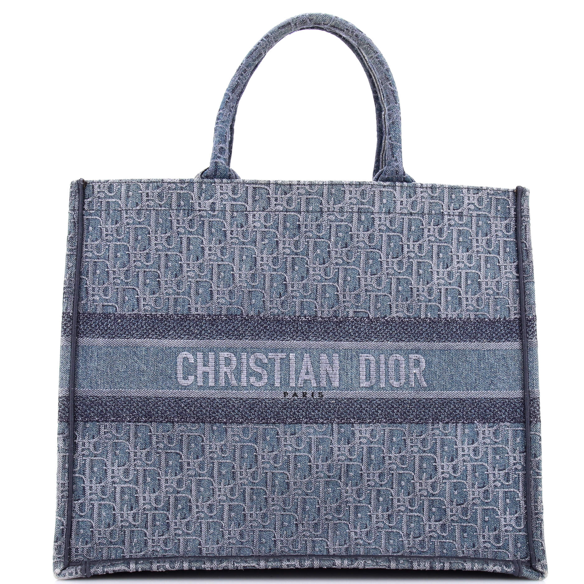 Book Tote Oblique Denim Large