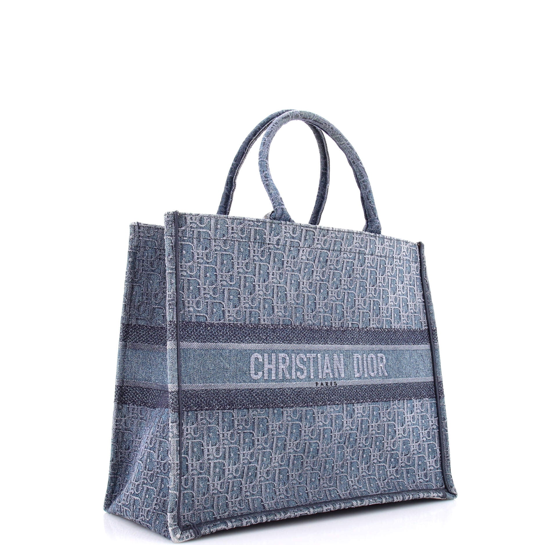 Book Tote Oblique Denim Large