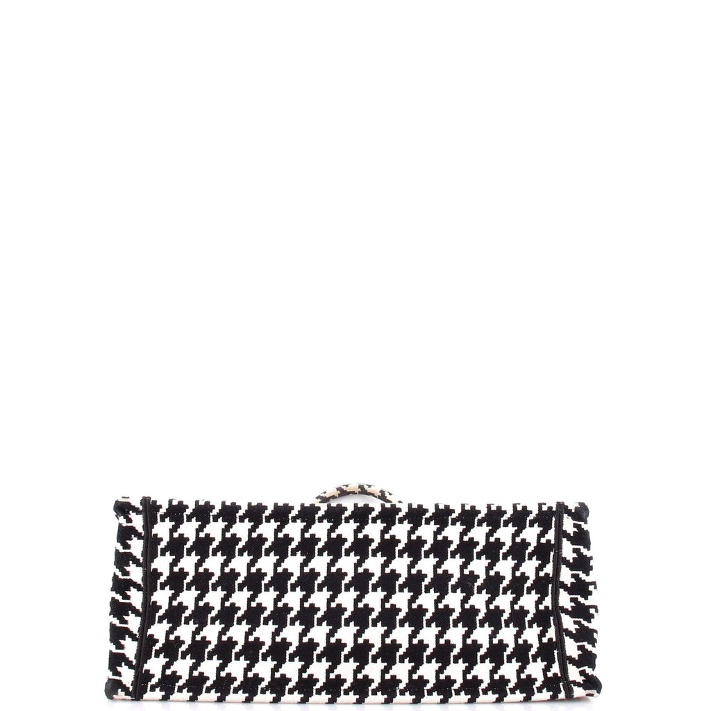 Book Tote Houndstooth Canvas Large