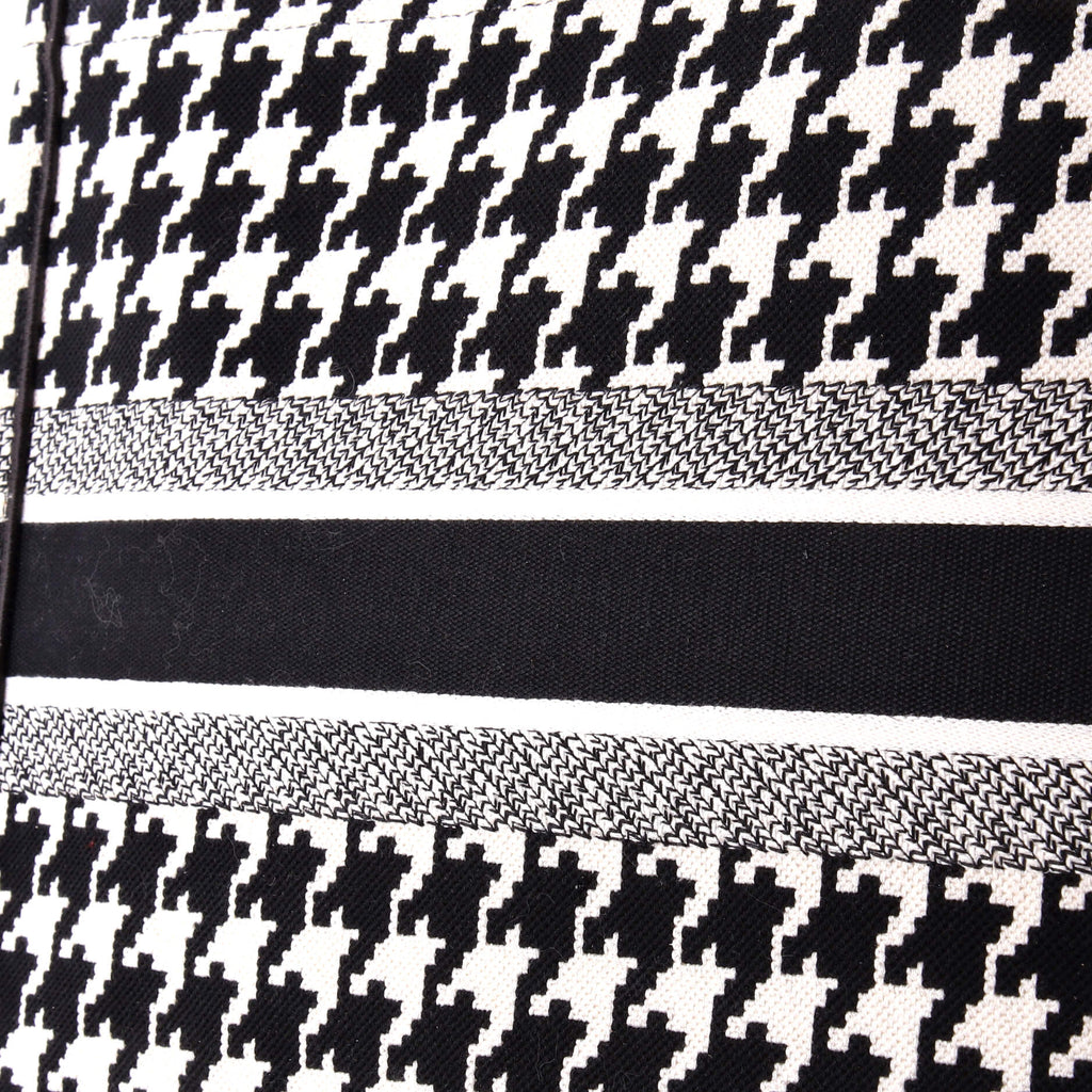Book Tote Houndstooth Canvas Large