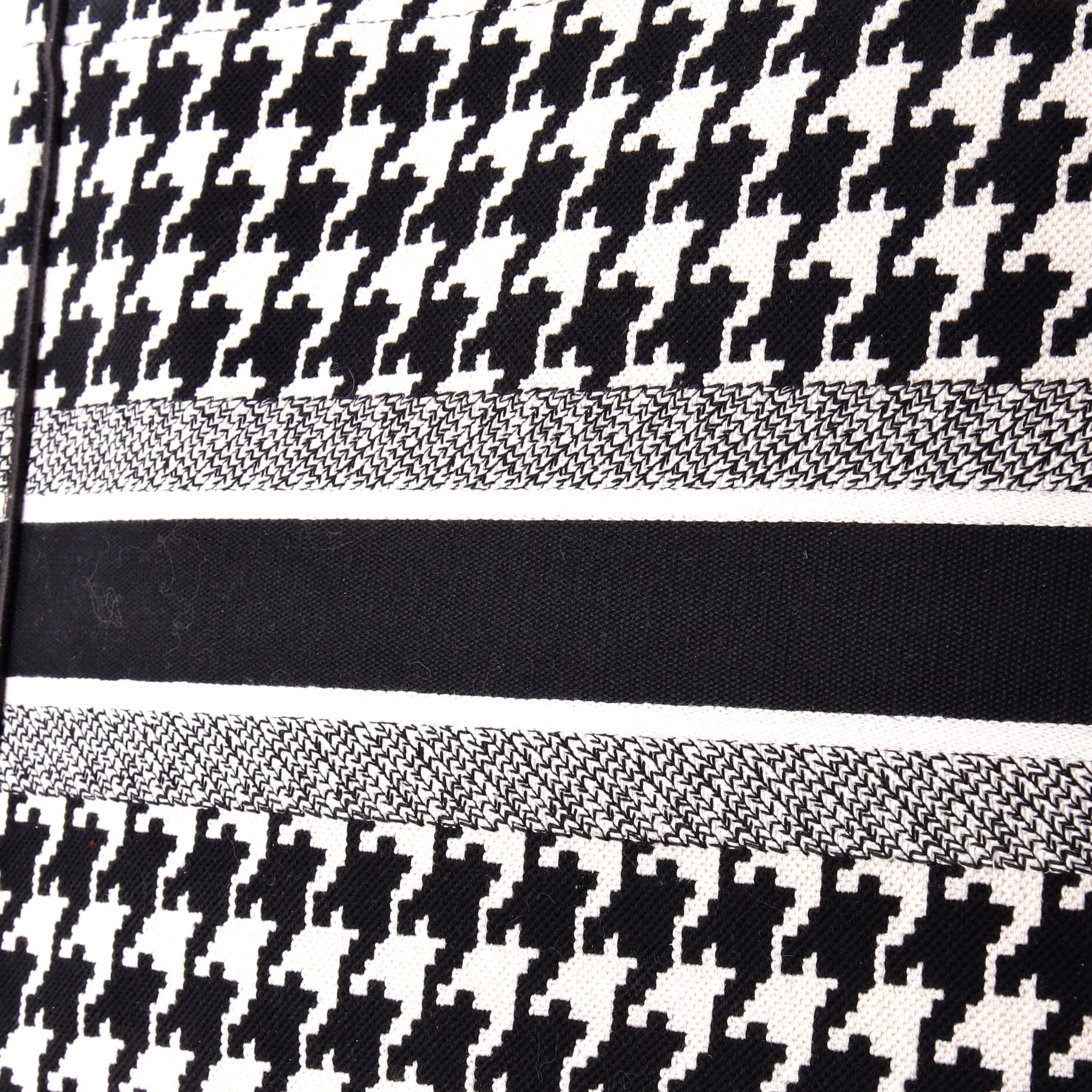 Book Tote Houndstooth Canvas Large