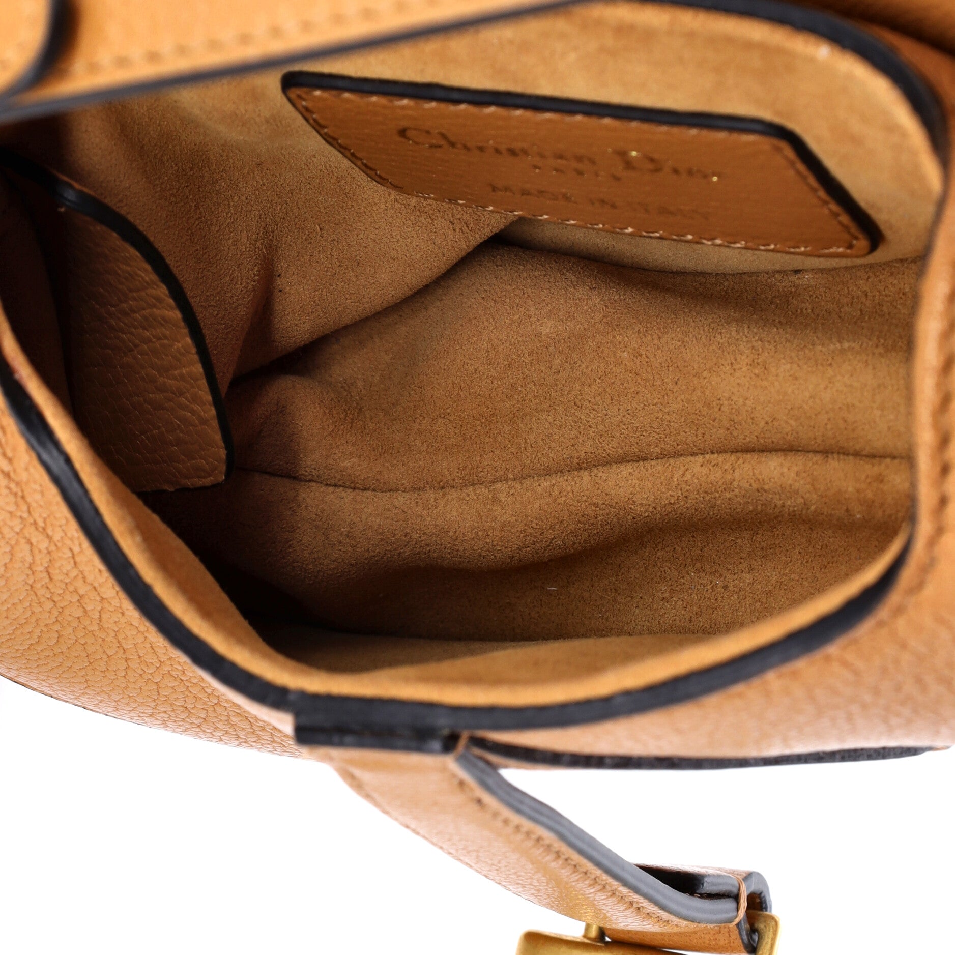 Saddle Handbag Leather Micro