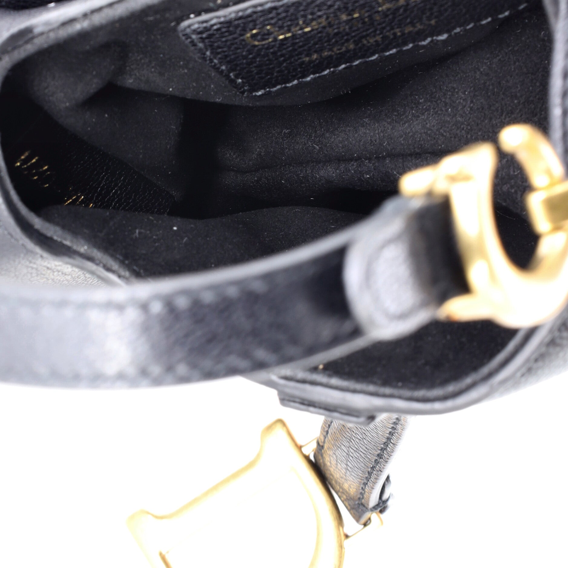 Saddle Handbag Leather Micro
