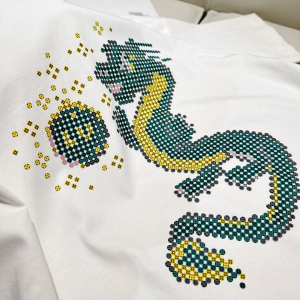 L X V 24ss Spring Dragon Year Limited Cotton T-shirt