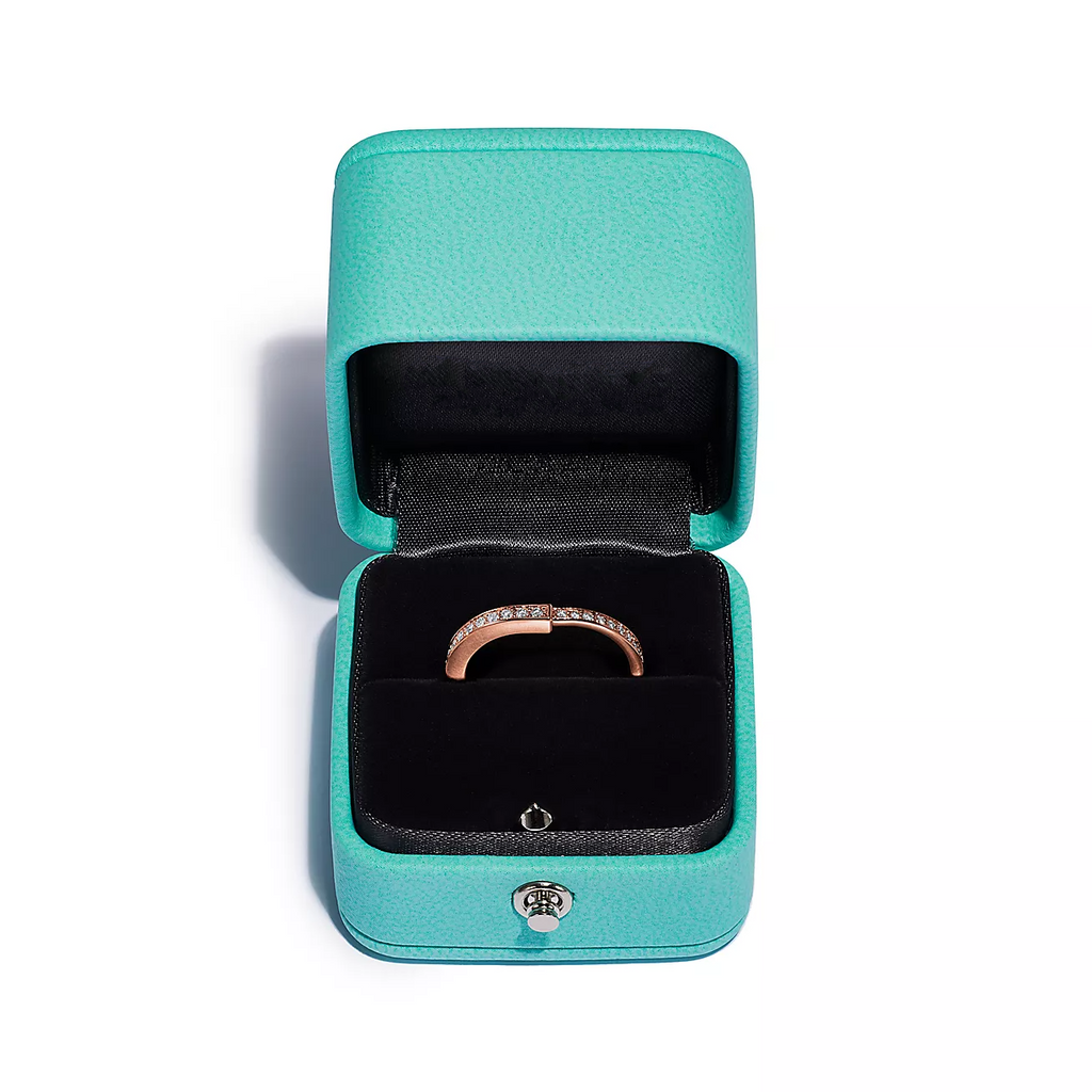 TIFFANY LOCK RING DIAMOND PAVED