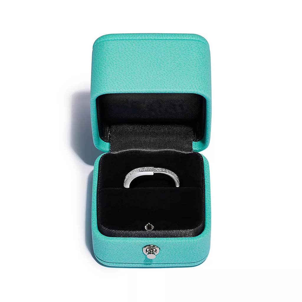 TIFFANY LOCK RING DIAMOND PAVED