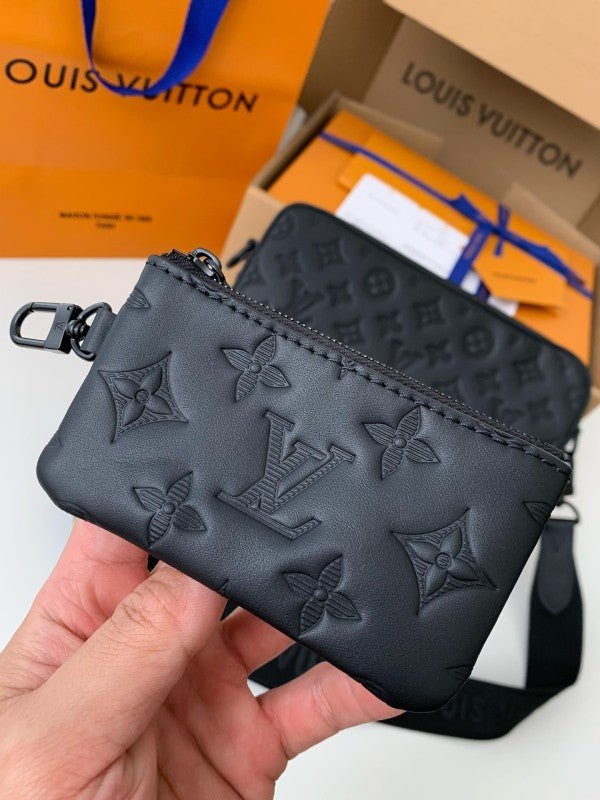 L X V DUO Messenger Bags 26*18.5*5cm