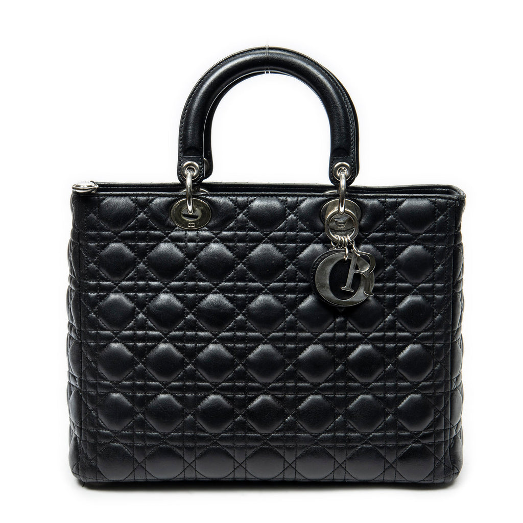 Lady Dior Bag Cannage Quilt Lambskin Large