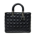 Lady Dior Bag Cannage Quilt Lambskin Large