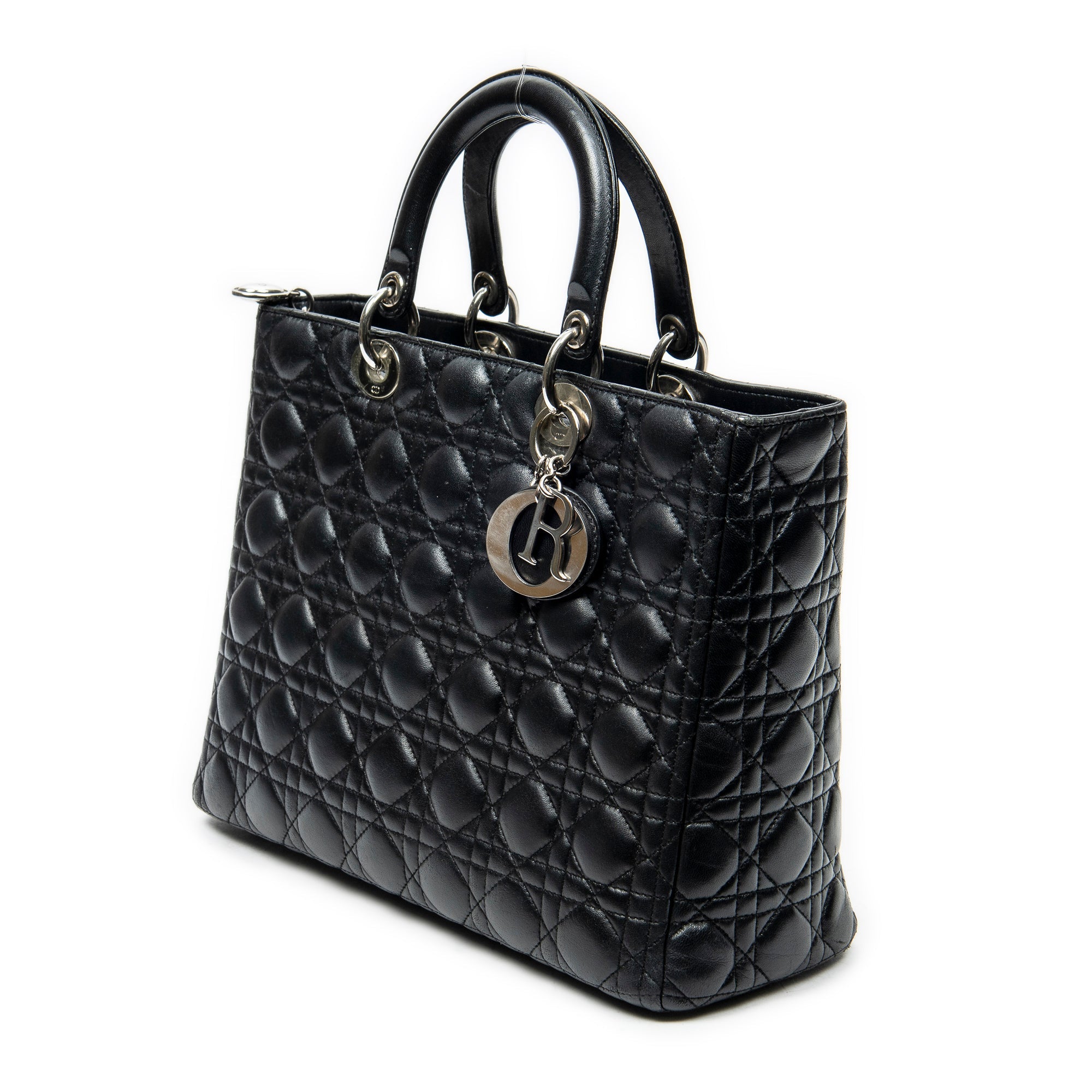 Lady Dior Bag Cannage Quilt Lambskin Large