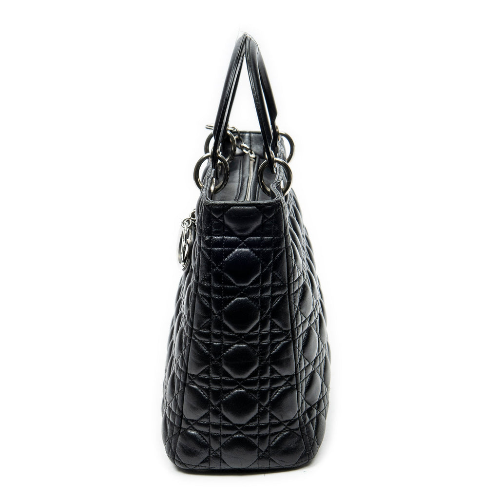 Lady Dior Bag Cannage Quilt Lambskin Large