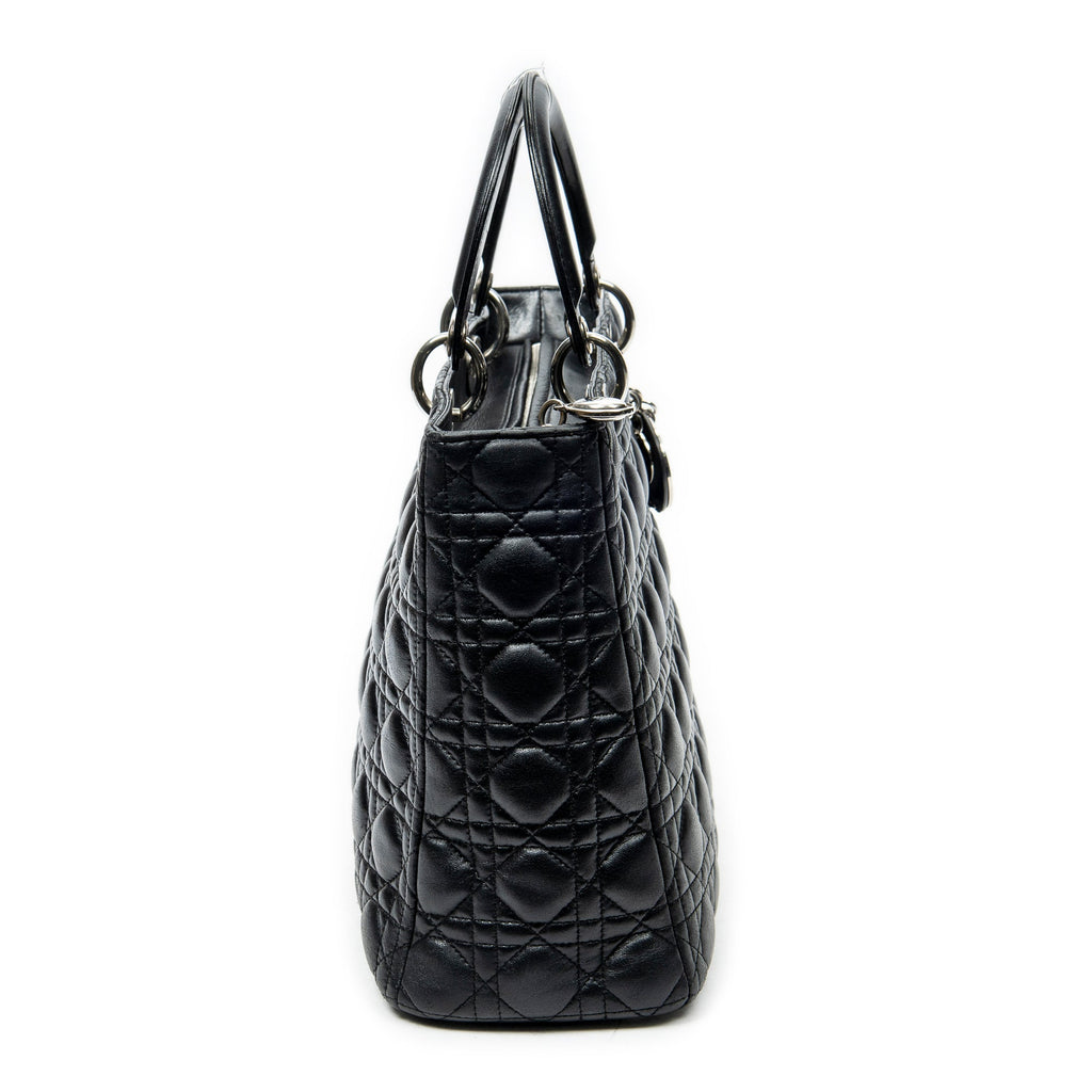 Lady Dior Bag Cannage Quilt Lambskin Large