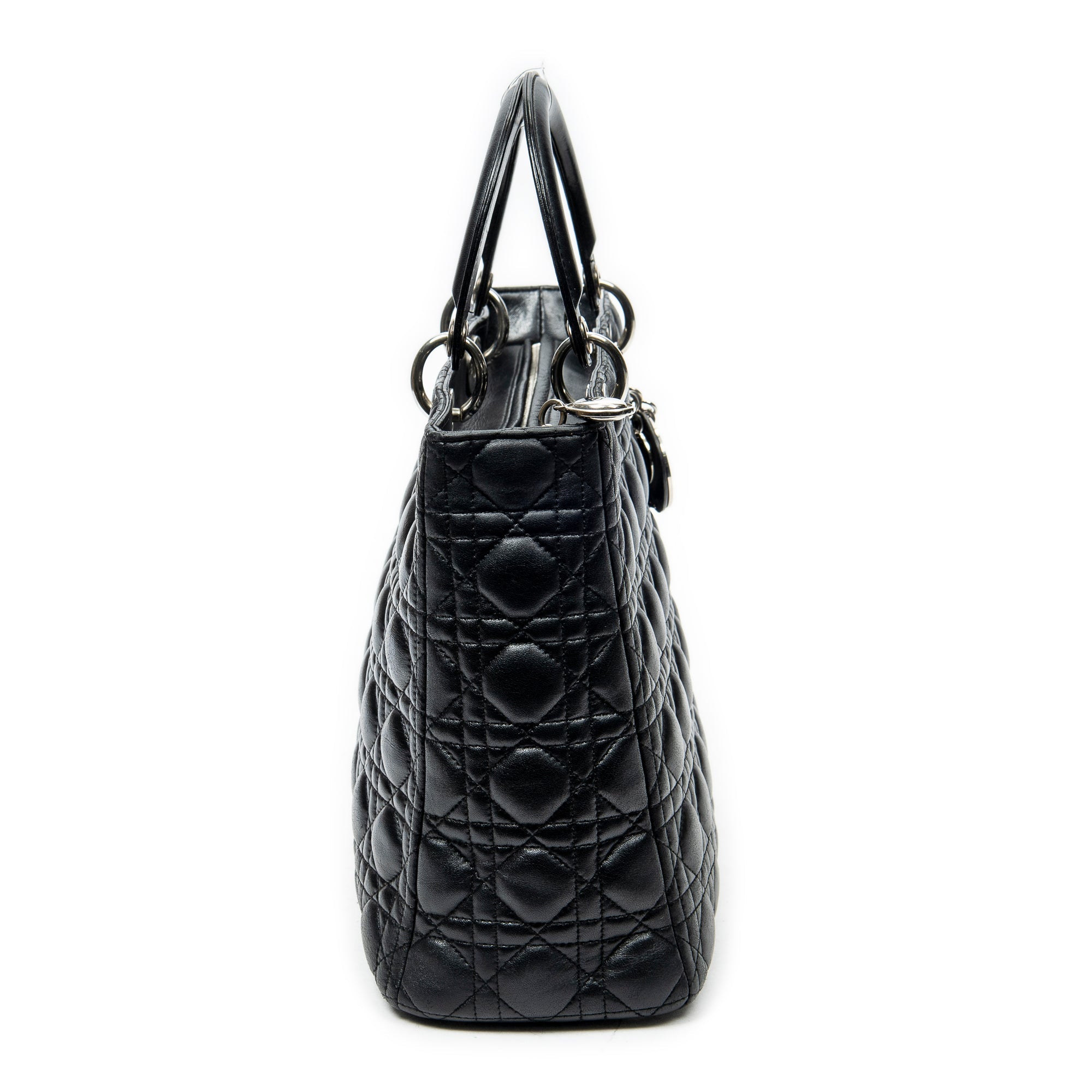 Lady Dior Bag Cannage Quilt Lambskin Large