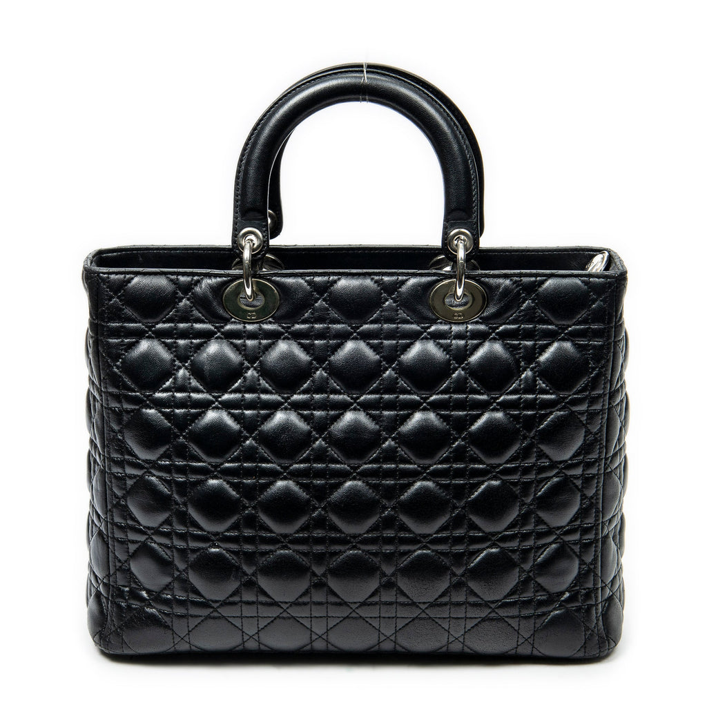 Lady Dior Bag Cannage Quilt Lambskin Large