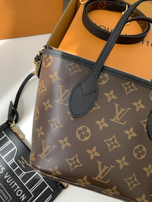 L X V's new NEVERFULL BANDOULIÈRE INSIDE OUT BB Shopping Bag M12099 Size: 16.5*11*26.5cm