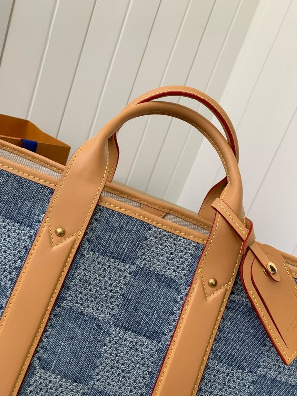 L X V New Weekend TOTE tannin jean bag  N40702  Size?43*34*17.5cm