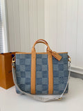 L X V New Weekend TOTE tannin jean bag  N40702  Size?43*34*17.5cm