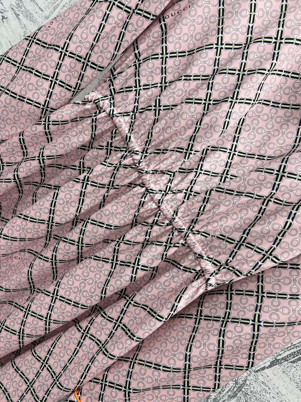 GC Printed Silk Dress Pink Ready To Wear