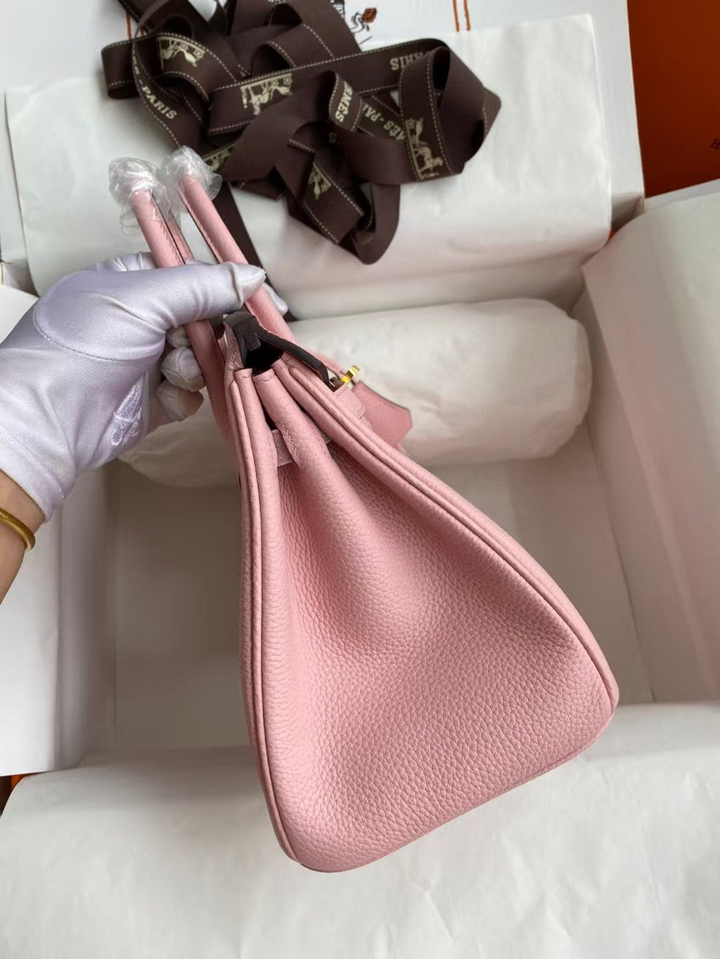 HM BIRKIN 25CM BABY PINK TOGO LEATHER GOLD HARDWARE