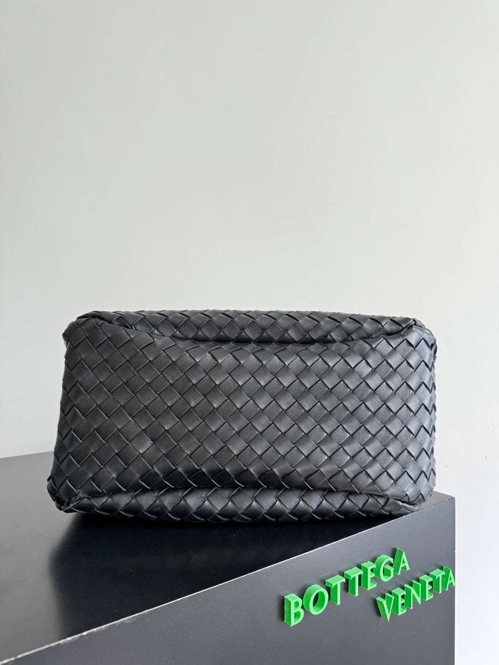 BV 2026 Campana Shoulder Bag 39cm Black Leather