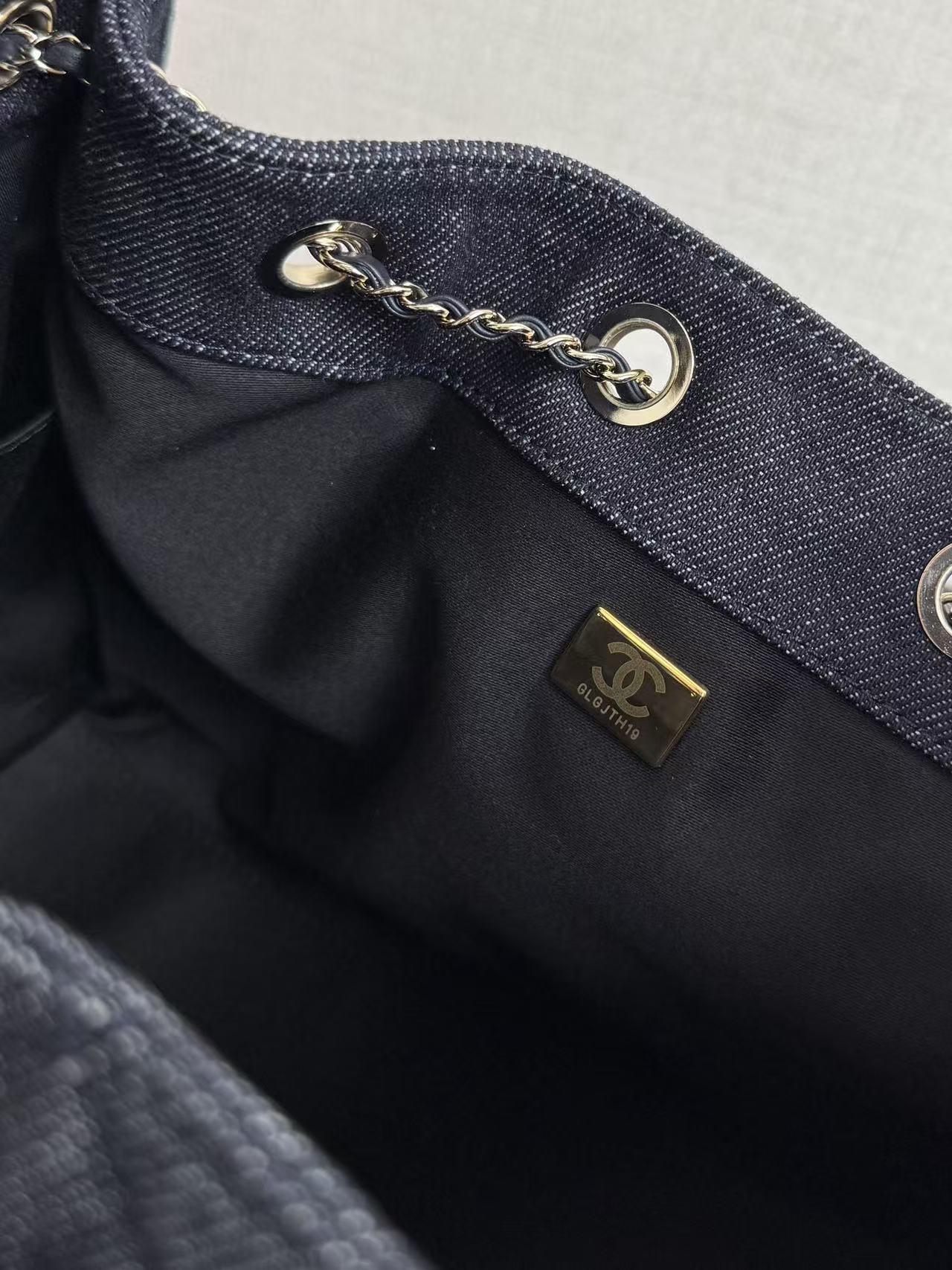 Chanel 2026 Hobo Bags 30cm Dark Blue Denim