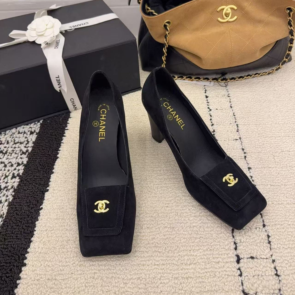 Chanel 2026 Pump Black All Suede