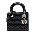 Lady Dior Bag Cannage Quilt Patent Mini