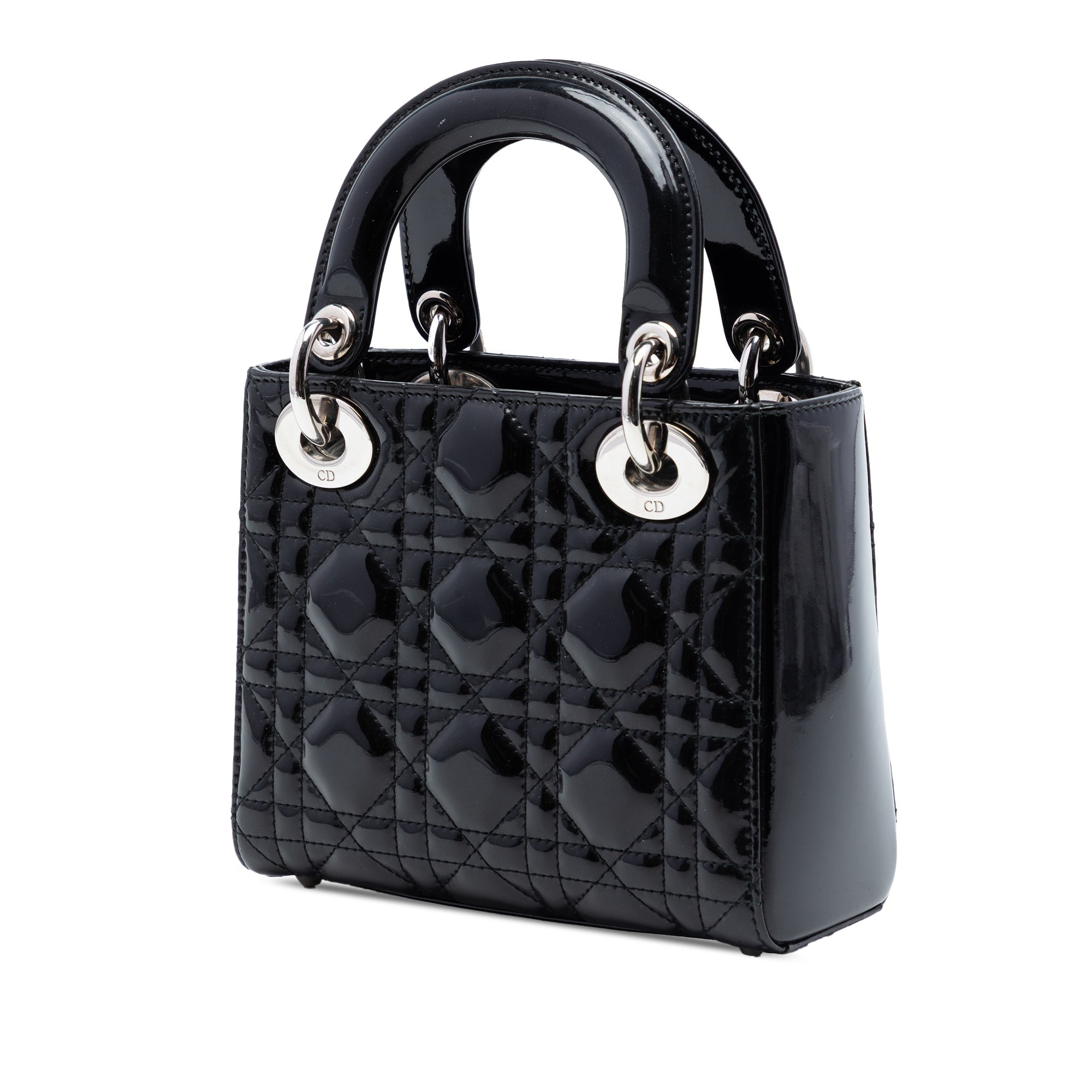 Lady Dior Bag Cannage Quilt Patent Mini