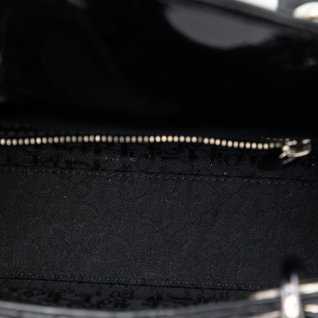 Lady Dior Bag Cannage Quilt Patent Mini