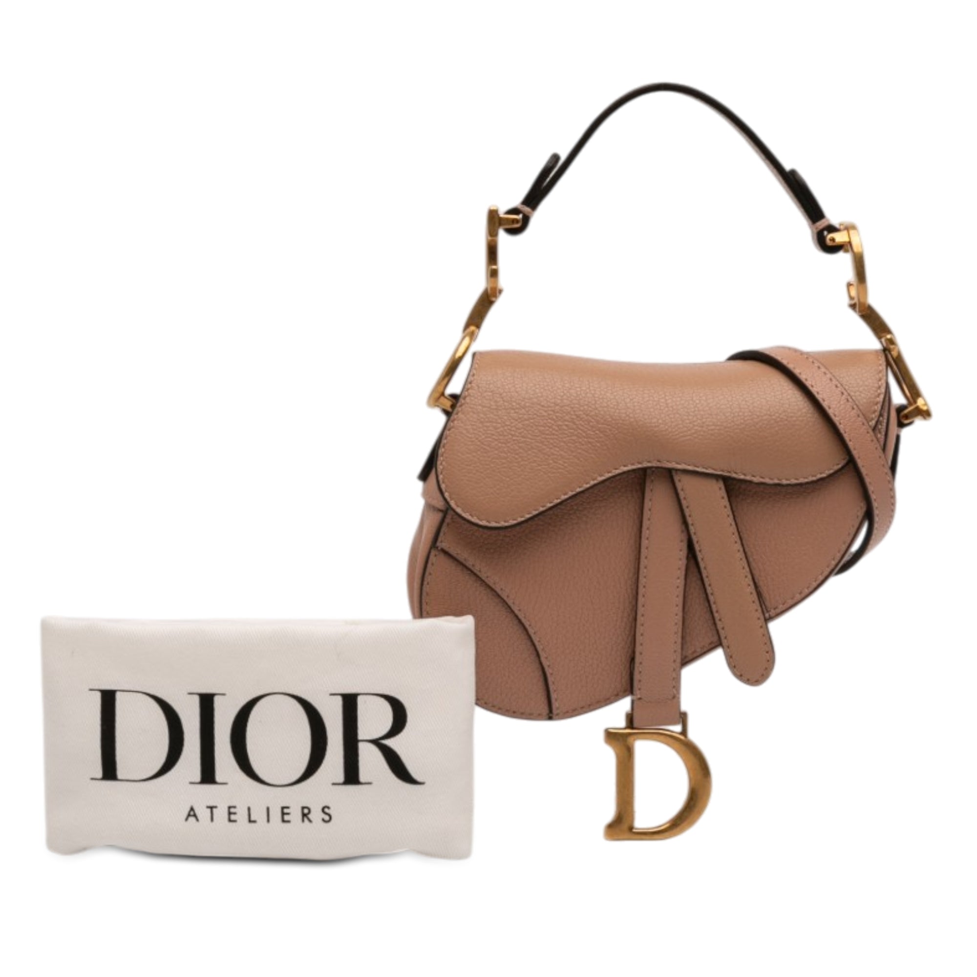Saddle Handbag Leather Micro
