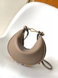 FENDIGRAPHY MINI 20 BAG GREY LEATHER GOLD HARDWARE