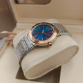 BVLGARI 33mm Sliver Case Pink Gold Steel