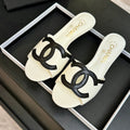 CC 2026 High Heeled Slippers 45 Sheepskin Double C