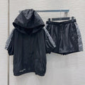 CD 25 Suit Black White Polyester