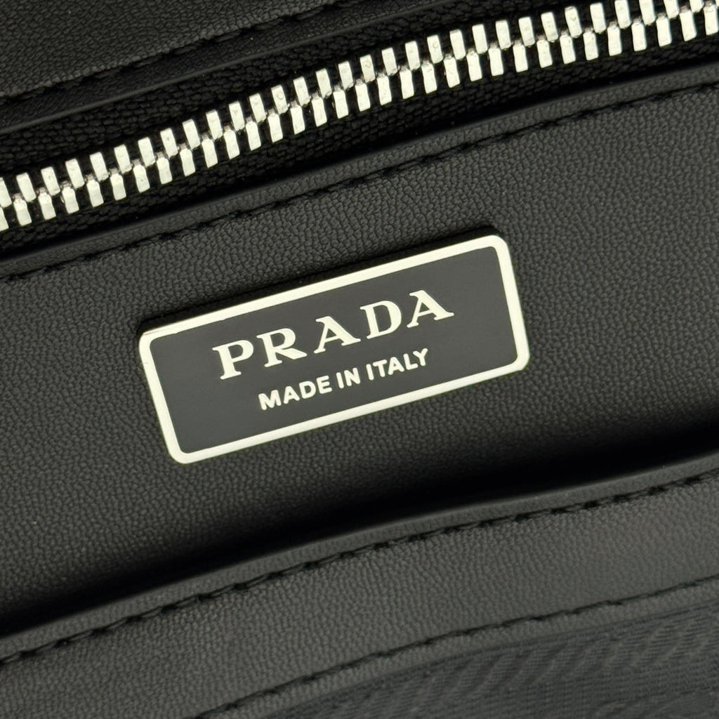 Prada 2026 Backpack Brown Black Saffiano Leather 345785